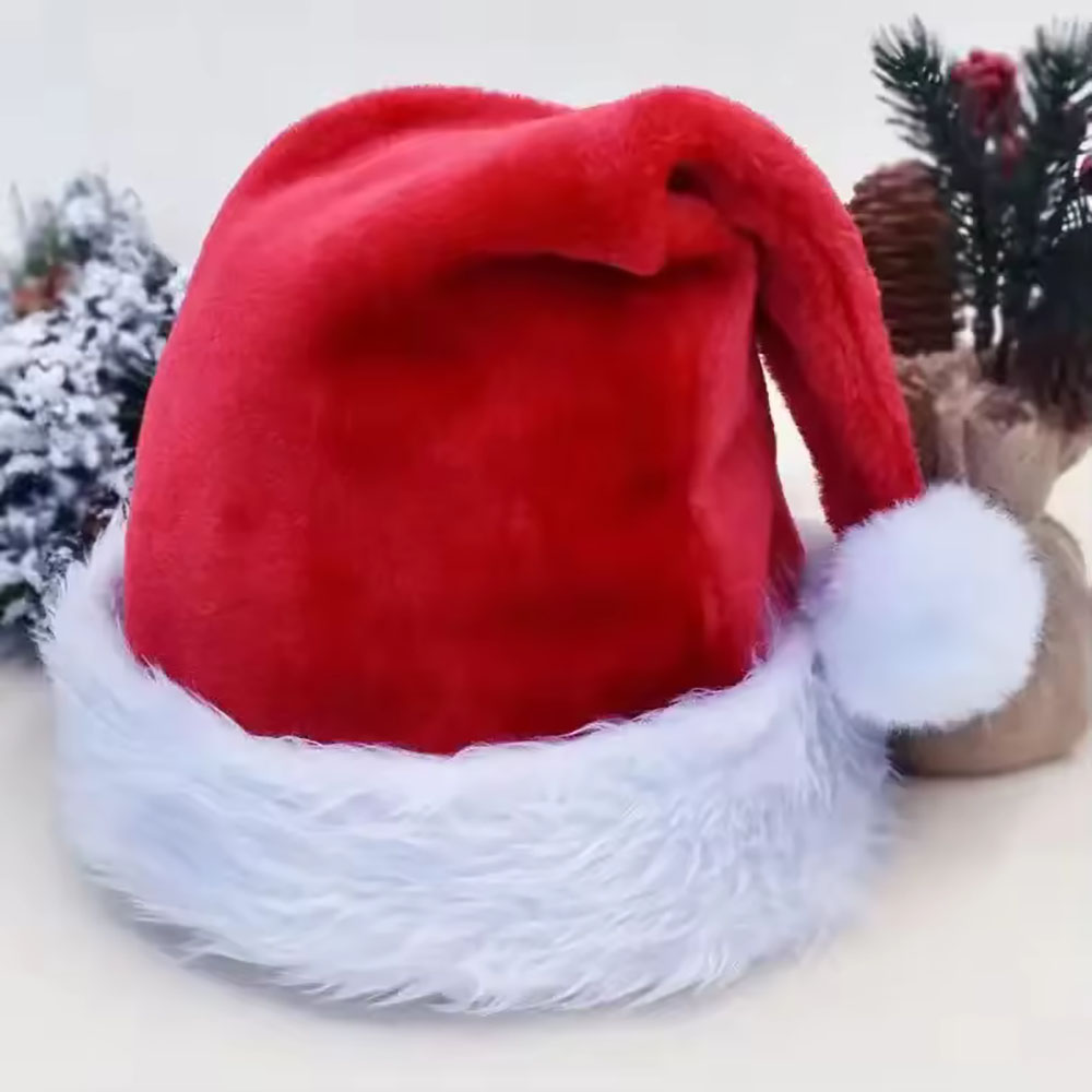 Santa Hat Plush - Nuevo Gorro de Navidad para Adultos