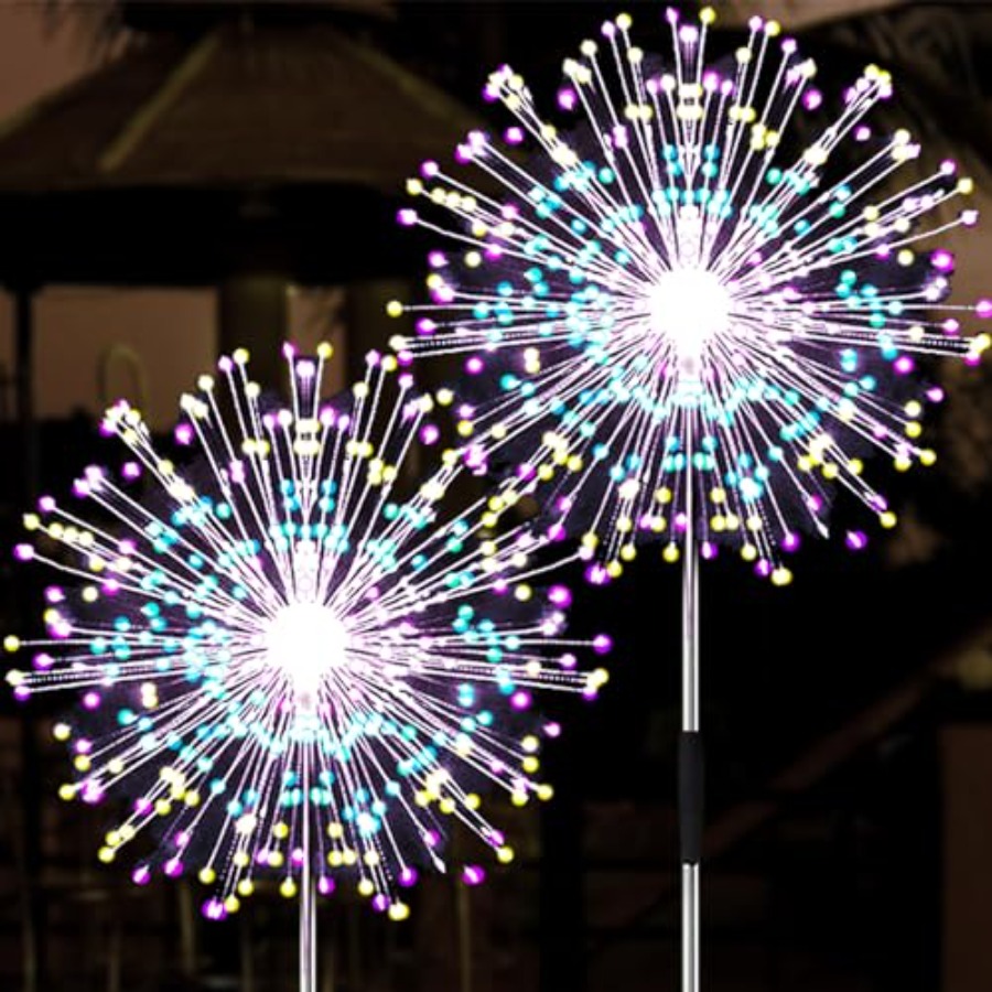 Christmas Lights Outdoor - Luces Solares de Fuegos Artificiales, Luces
