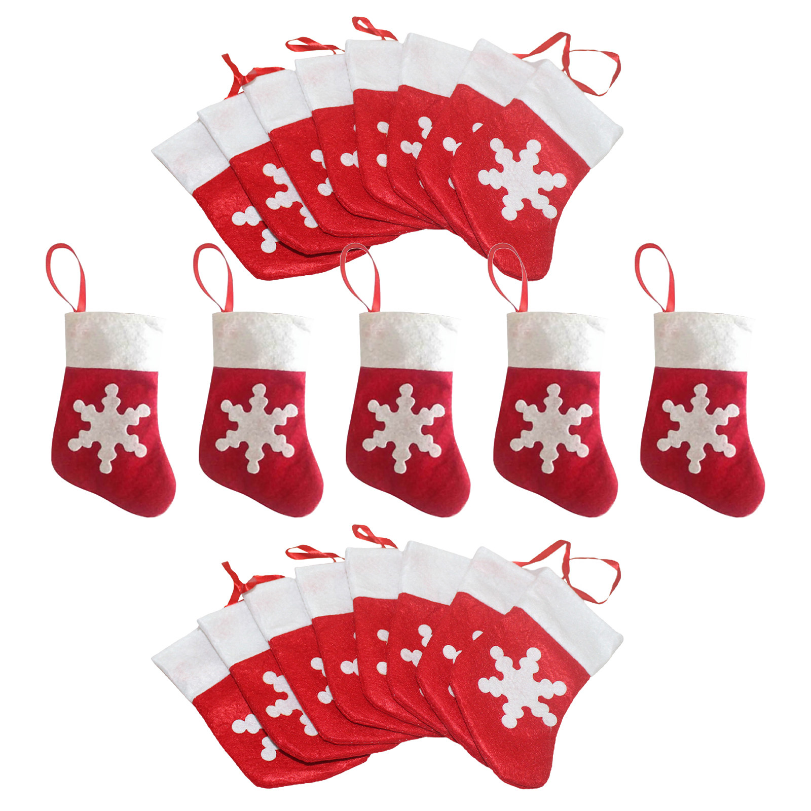 24 Piezas de Pequeños Calcetin - Christmas Stocking Hanging reseña y precio