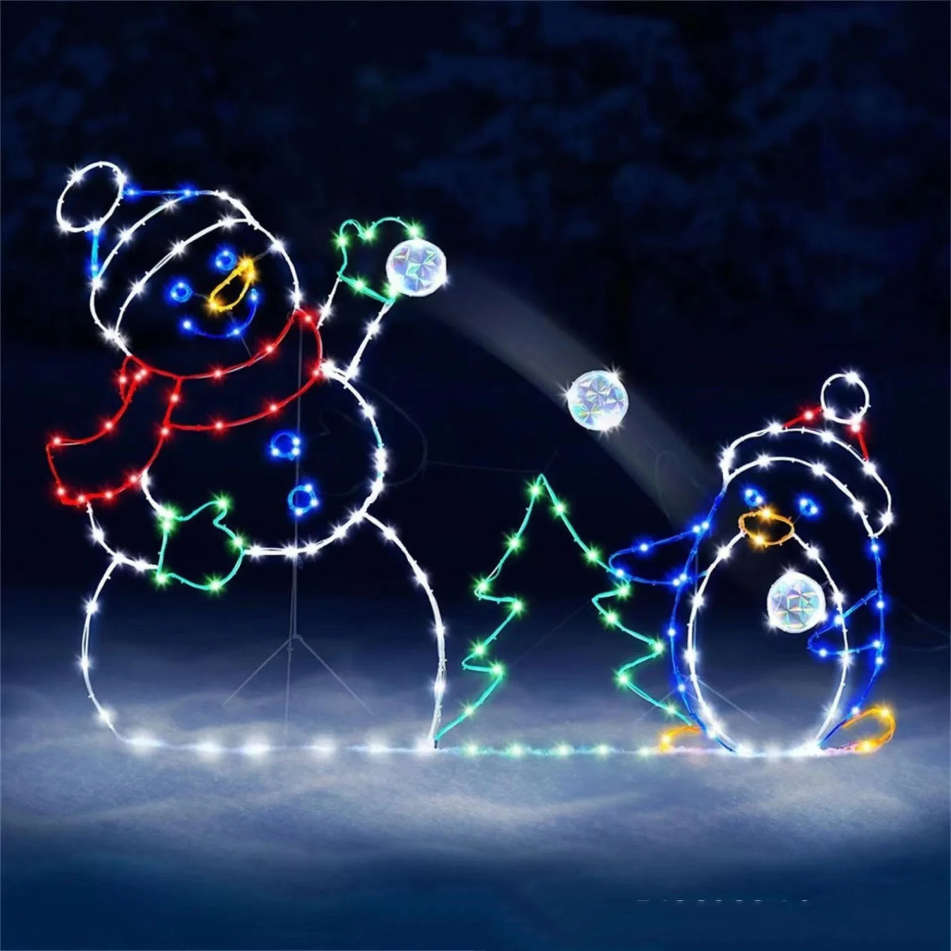 Bola de nieve animada, luz LED - Christmas Lights Outdoor reseña y precio