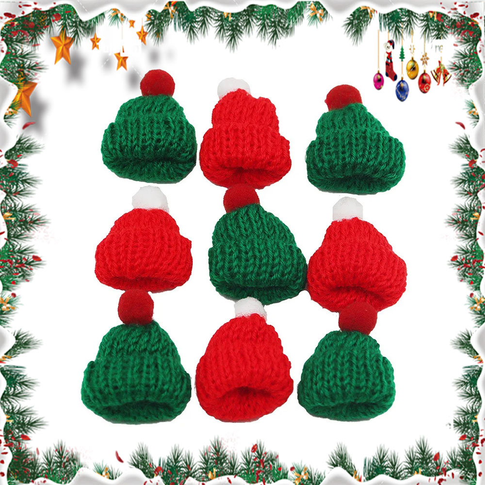 10 Uds. De Mini gorro tejido d - Santa Hat Plush reseña y precio