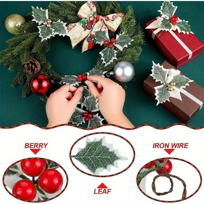 10 Uds. Bayas artificiales de  - Christmas Wreath Fake reseña y precio