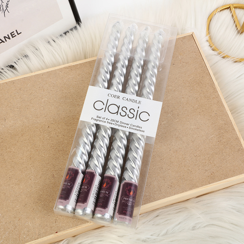 Candelabro roscado de colores  - Holiday Candle Set reseña y precio