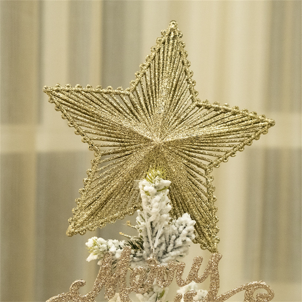 Adornos dorados para árbol de  - Star Tree Topper reseña y precio