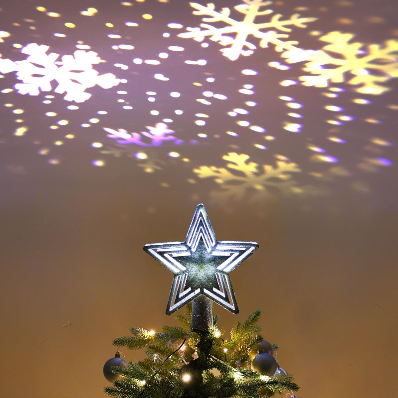 Proyección LED para árbol, est - Star Tree Topper reseña y precio