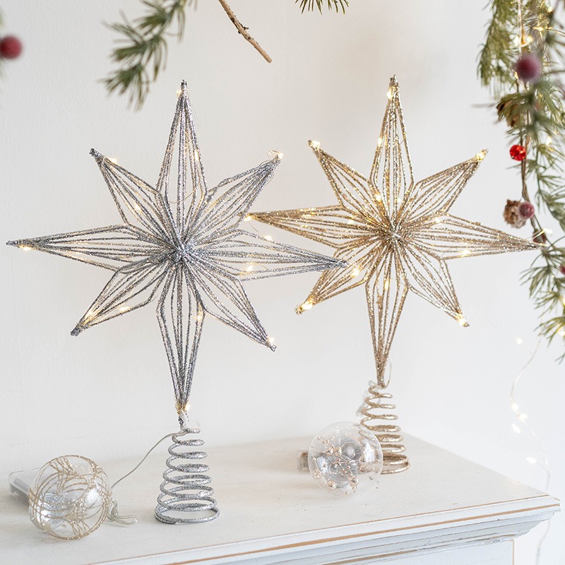 Decoración Navideña, Adorno de - Star Tree Topper reseña y precio