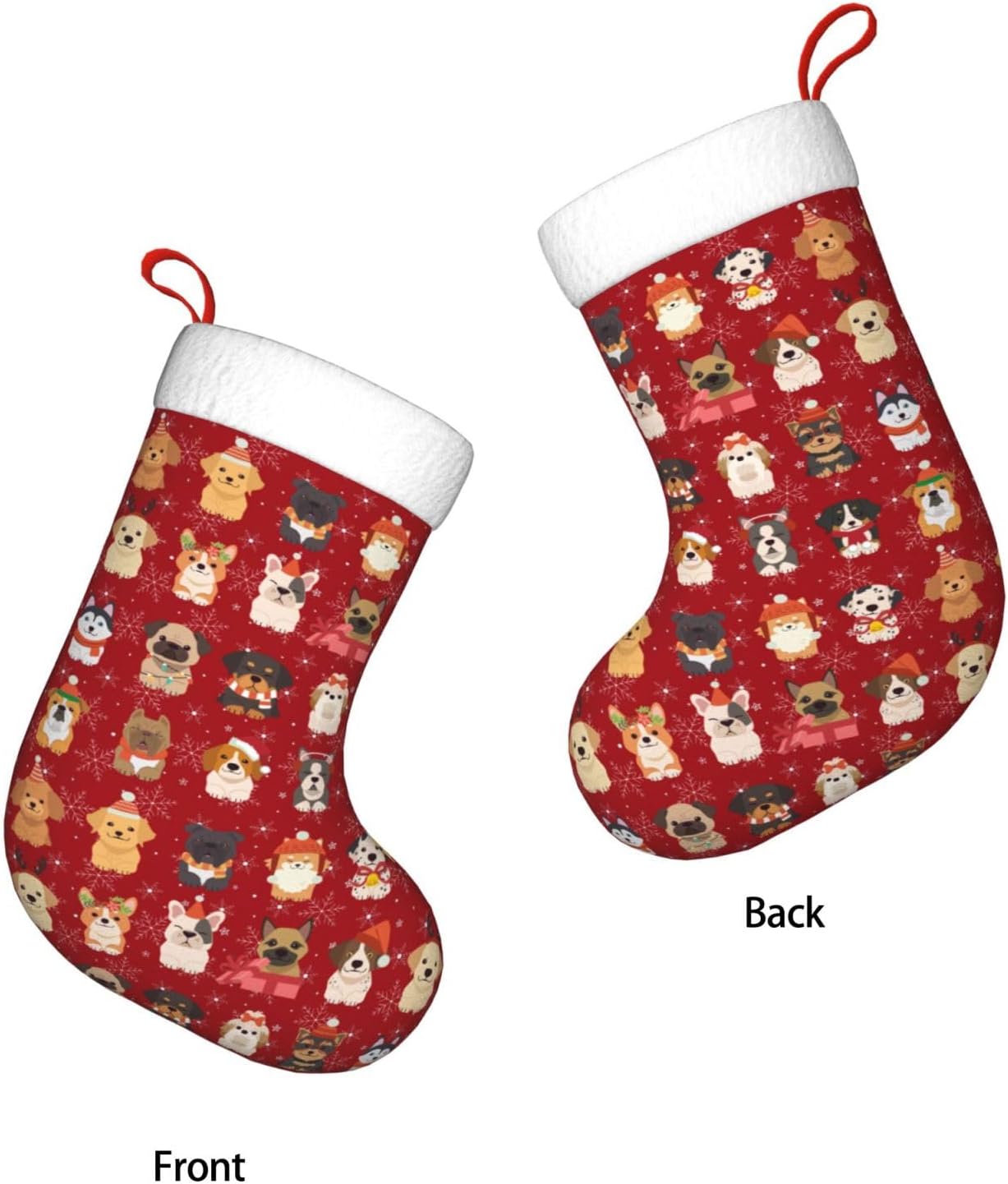 Lindos perros de Navidad media - Christmas Stocking Hanging reseña y precio