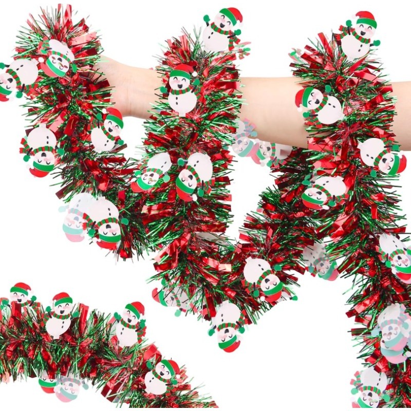 Guirnalda de Navidad Roja y Ve - Tinsel Garland Decoration reseña y precio