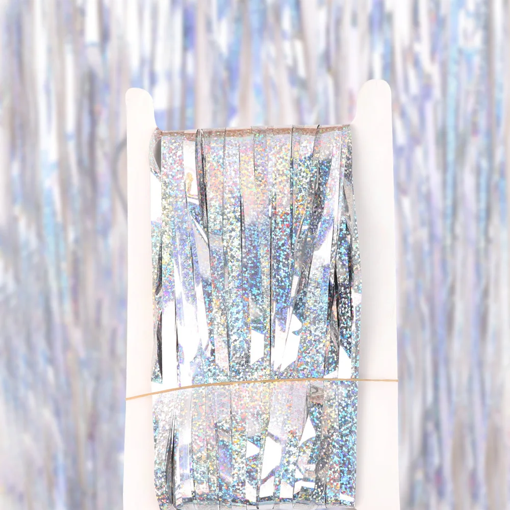 Cortina de Láminas Brillantes  - Tinsel Garland Decoration reseña y precio