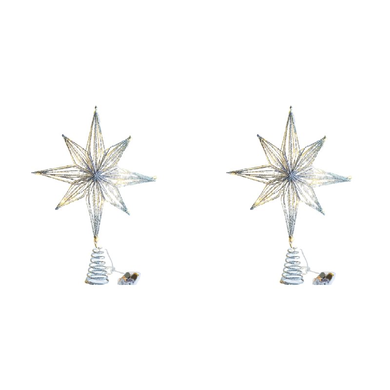 ABXF-2X Adornos para árbol de  - Star Tree Topper reseña y precio