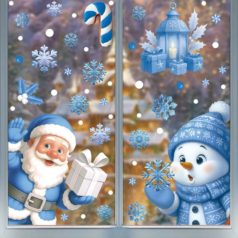 Adornos Navideños de PVC para  - Snowflake Window Decal reseña y precio