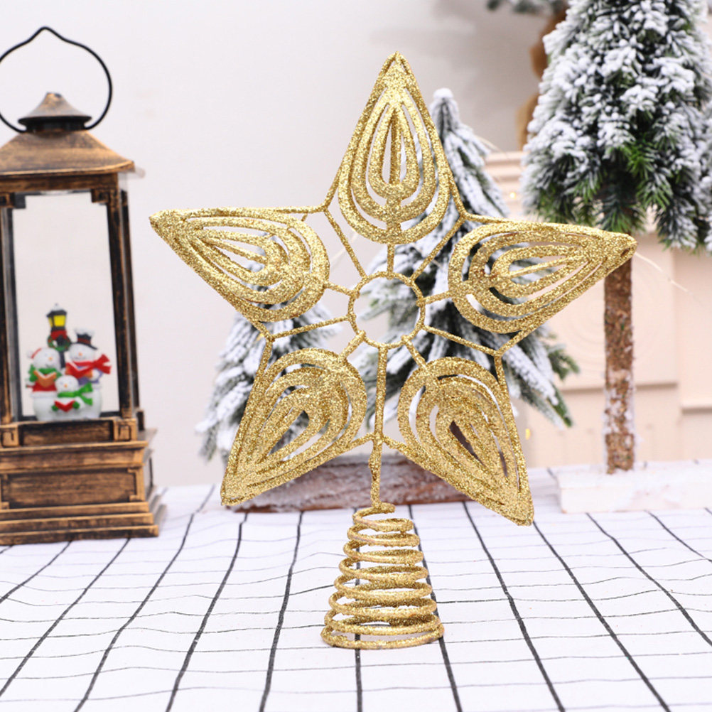1 pieza de adorno de hierro pa - Star Tree Topper reseña y precio