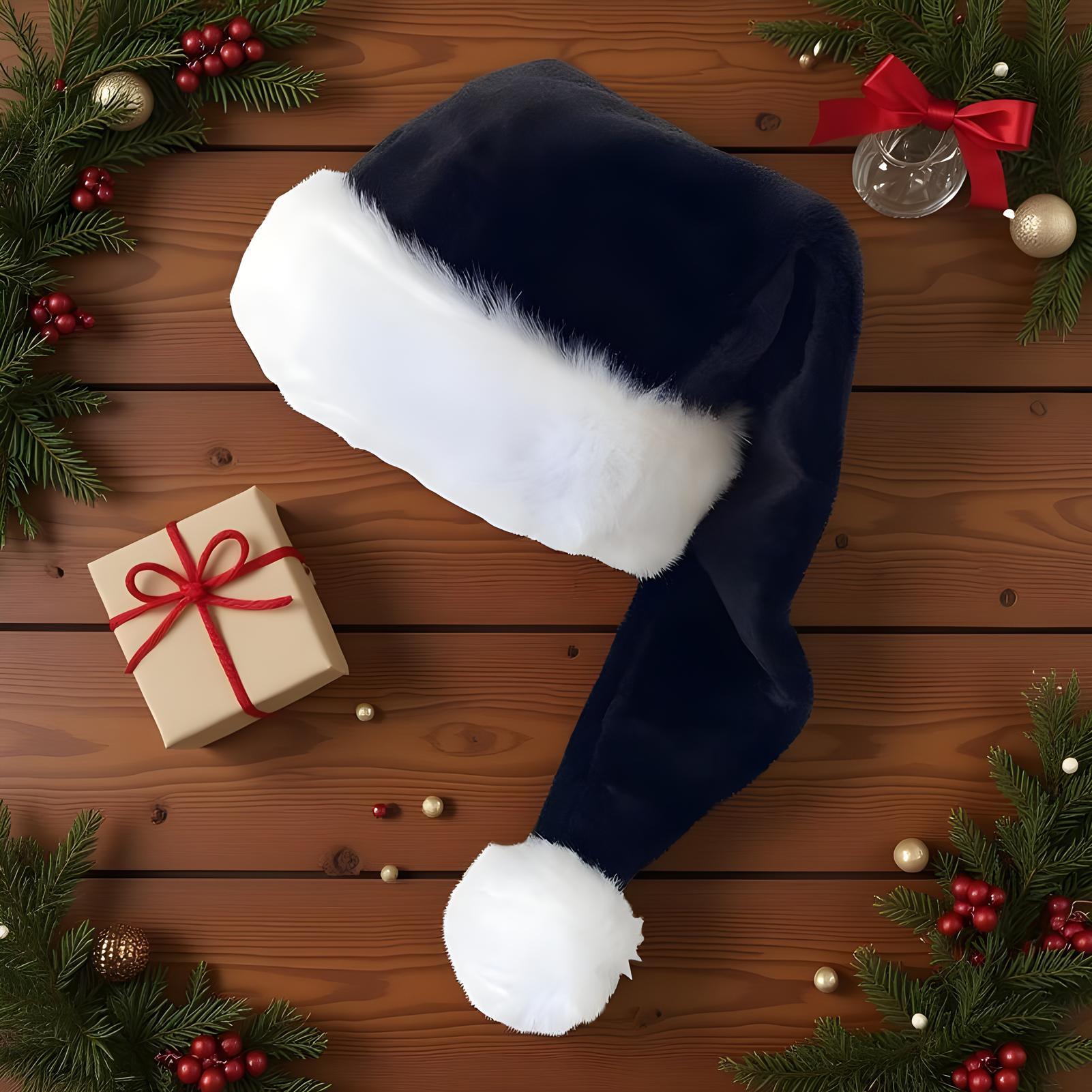 Sombreros de Papá Noel, gorros - Santa Hat Plush reseña y precio