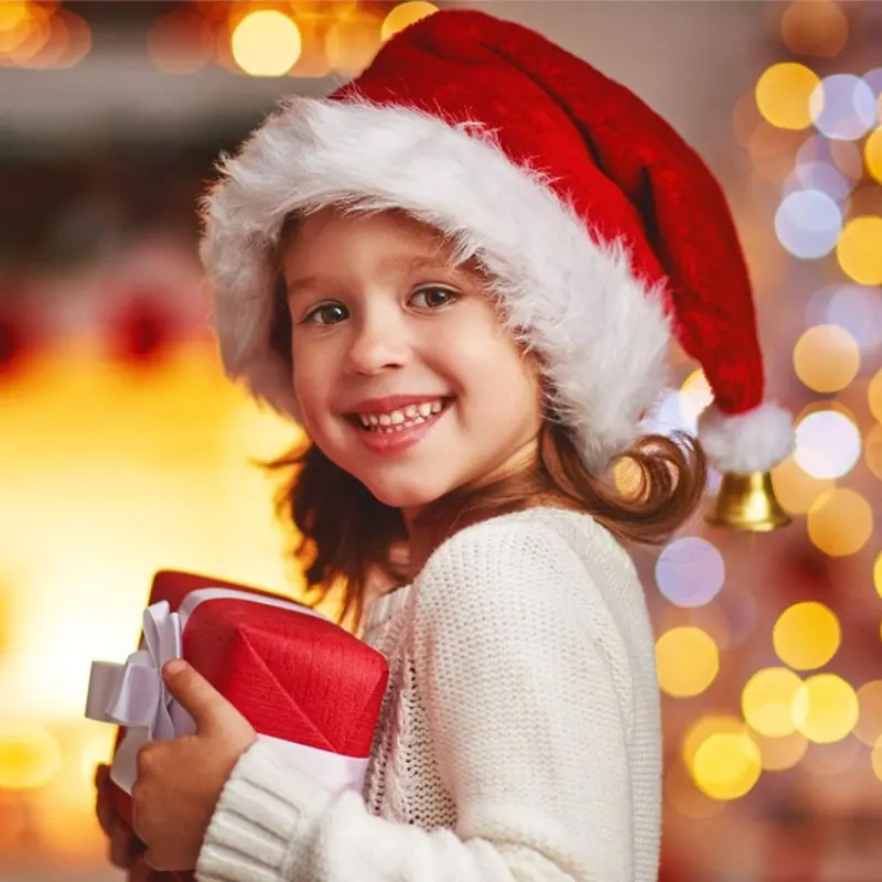 Gorro de Santa Claus Navideño, - Santa Hat Plush reseña y precio