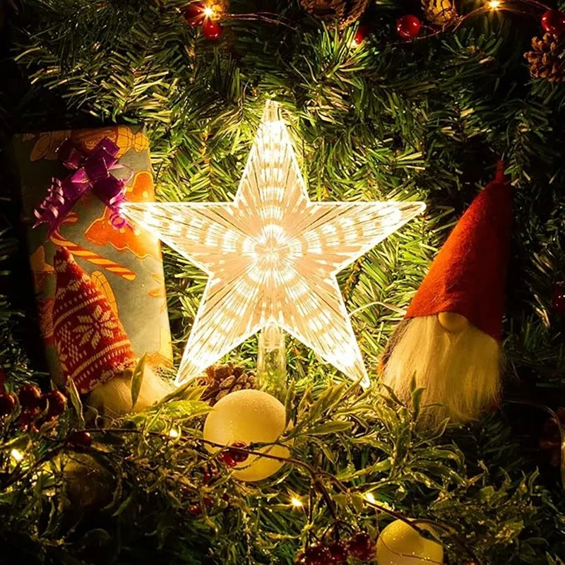 Decoración navideña de 15cm, a - Star Tree Topper reseña y precio