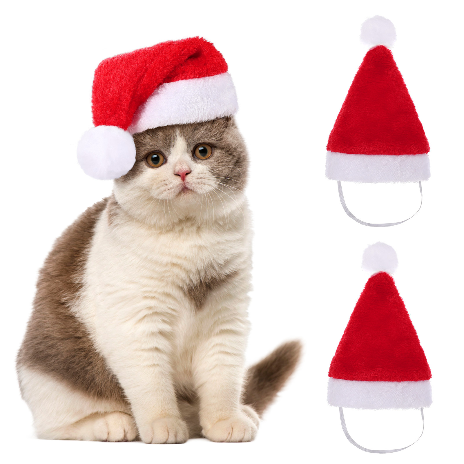1-10PCS Gorro de Navidad de Lu - Santa Hat Plush reseña y precio
