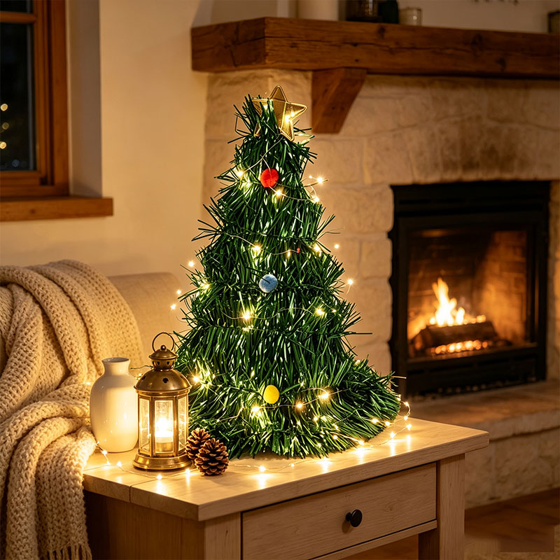 Mini Árbol de Navidad Plegable - Star Tree Topper reseña y precio