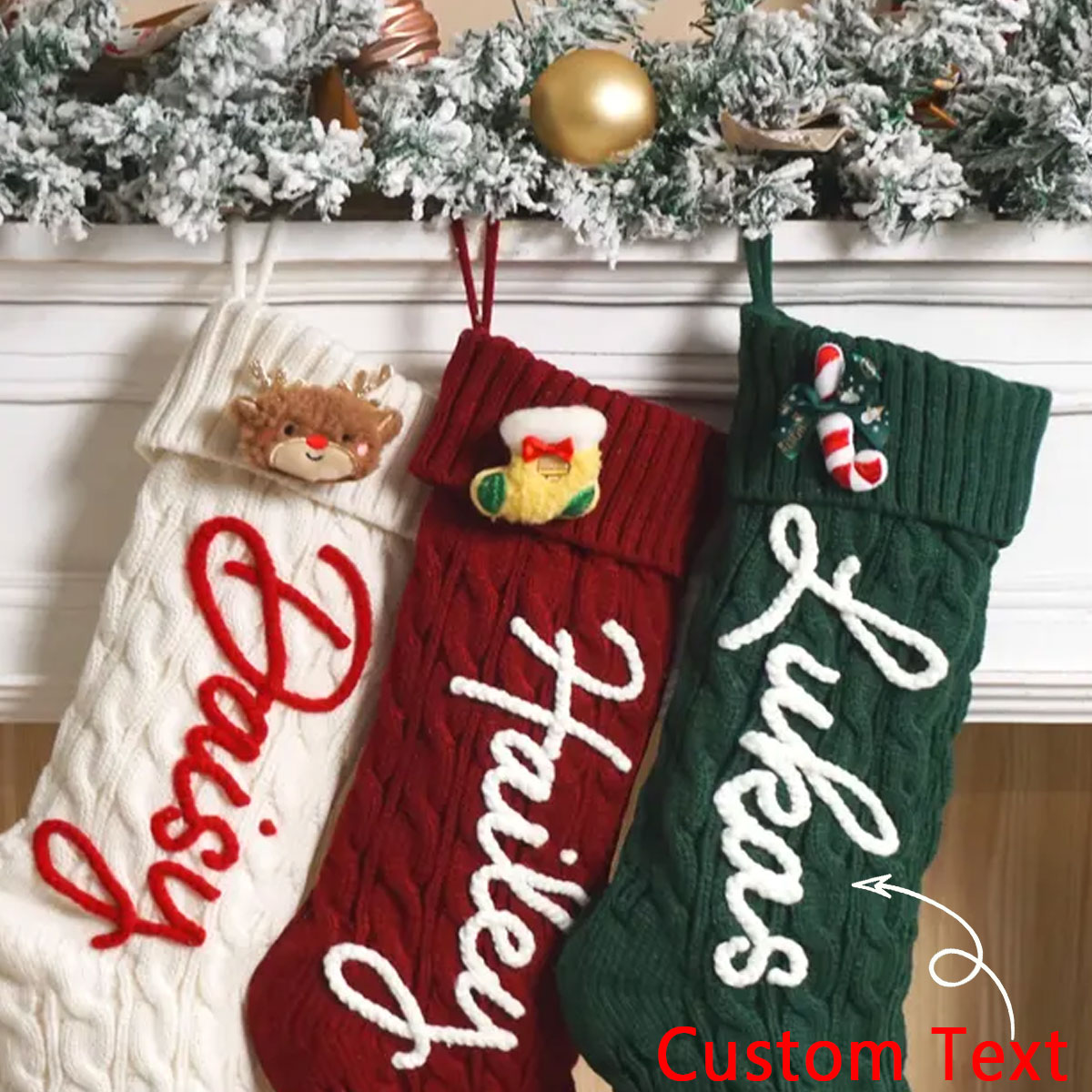 1 pieza de calcetín decorativo - Christmas Stocking Hanging reseña y precio